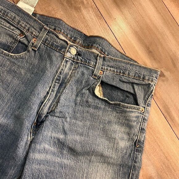 Levi‎ 505 Medium Wash Denim Jeans Men 36x30 - Picture 3 of 6